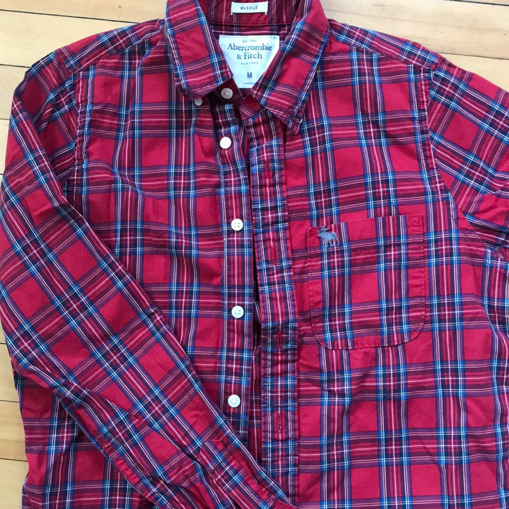 Abercrombie & Fitch Men’s Plaid Buttondown